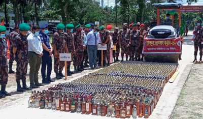 ময়মনসিংহে কোটি টাকার মাদক ধ্বংস করলো বিজিব