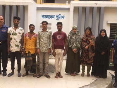 ময়মনসিংহে কোতোয়ালী পুলিশের অভিযানে অস্ত্র মামলার আসামীসহ গ্রেফতার ৮