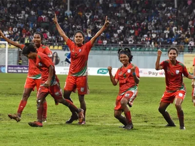 নেপালকে ৩-১ গোলে হারিয়ে চ্যাম্পিয়ন বাংলাদেশ