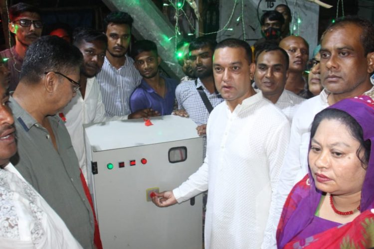 মসিকের আরও এলাকা আধুনিক এলইডি বাতিতে আলোকিত হলো