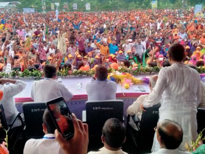 শত বাধা উপেক্ষা করেও  ঈশ্বরগঞ্জে বিএনপির স্মরণকালের সর্বাধিক জনসমাগম