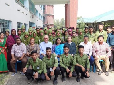 পাম নেদারল্যান্ড বাংলাদেশের কান্ট্রি কো অর্ডিনেটরের টিএমএসএস শিক্ষা প্রতিষ্ঠান পরিদর্শন