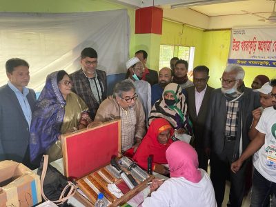 হালুয়াঘাটে চক্ষু শিবিরে আট শতাধিক রোগীর ফ্রি চিকিৎসা, ঔষধ, চশমা প্রদান