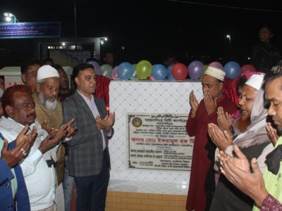 মসিকের ৩০ কিলোমিটার রাস্তায় সড়কবাতি উদ্বোধন করলেন মেয়র টিটু