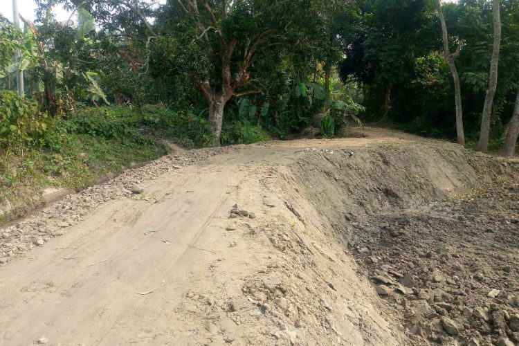 রাঙ্গামাটিয়া ইউনিয়নে বিষ্ণুরামপুর গ্রামে নতুন রাস্তা নির্মাণে এলাকায় স্বস্থি