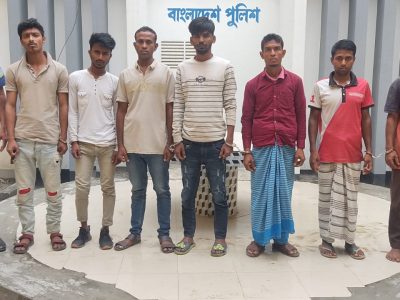 ময়মনসিংহ কোতোয়ালী পুলিশের অভিযানে হত্যা মামলার আসামীসহ গ্রেফতার ৯