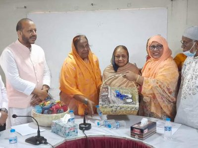 মহীয়সী নারী হাসনা জাহান ভান্ডারী কে সংবর্ধনা দিয়েছে বগুড়ায় টিএমএসএস