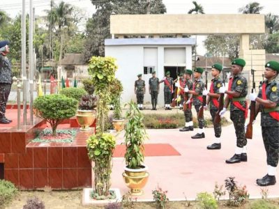 আনসার ভিডিপি’র মহাপরিচালক নেত্রকোনা জেলার ৬-আনসার ব্যাটালিয়ান পরিদর্শন