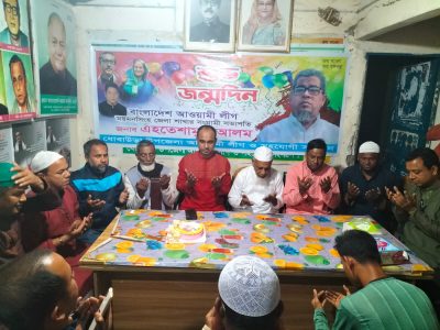 ধোবাউড়ায় জেলা আওয়ামী লীগ সভাপতি এহতেশামুল আলমের জন্মদিন পালিত