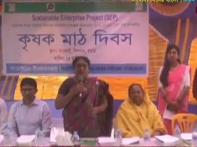 বগুড়ায় টিএমএসএস আয়োজিত কলা চাষের কৃষক মাঠ দিবস পালিত