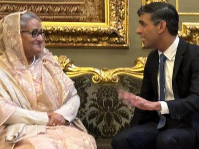 প্রধানমন্ত্রী শেখ হাসিনা আপনি আমাদের বিশাল বড় অনুপ্রেরণা বললেন – প্রধানমন্ত্রী ঋষি সুনাক