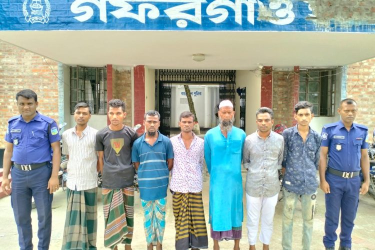 গফরগাঁওয়ে ২ সাজাপ্রাপ্ত সহ আসামী গ্রেফতার ৭