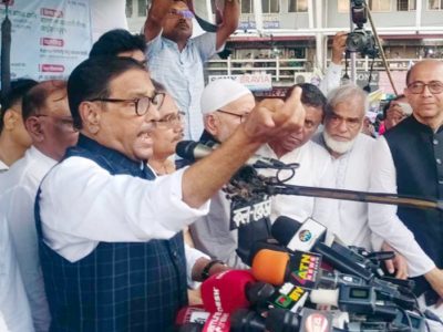 আমাদেরও দফা একটা- শেখ হাসিনা ছাড়া কোনো নির্বাচন নয়-ওবায়দুল কাদের