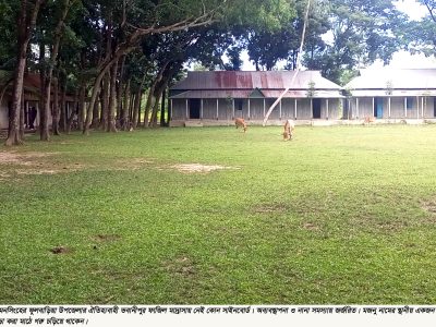 মাদ্রাাসায় নেই কোন টাকা আদায়ের রশিদঃ মাদ্রাাসার ভারপ্রাপ্ত অধ্যক্ষের বিরুদ্ধে অর্থ লোপাটের অভিযোগ