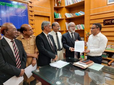 বিজয় এক্সপ্রেস ট্রেনের স্টার্টিং পয়েন্ট  ময়মনসিংহে বহাল রাখার দাবীতে জনউদ্যোগের স্মারকলিপি পেশ