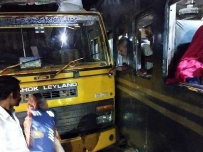 ময়মনসিংহে ট্রাকে ট্রেনের ধাক্কায় নিহত ১ঃ ঘটনায় ঢাকা-ময়মনসিংহ রোডে ২ ঘন্টা ট্রেন চলাচল বন্ধ থাকার পর পুনঃরায় চালু