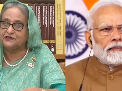 আখাউড়া-আগরতলা ও খুলনা-মোংলা রেলপথসহ ৩টি প্রকল্পের উদ্বোধন করেছেন শেখ হাসিনা ও নরেন্দ্র মোদি
