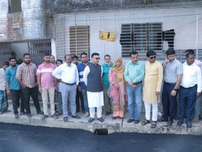 প্রায় ৮০০ কোটি টাকার চলমান উন্নয়ন কাজ পরিদর্শন করলেন মসিক মেয়র টিটু