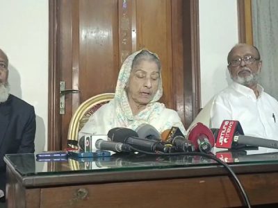নির্বাচনে অংশ না নেয়ার ঘোষণা বিরোধীদলীয় নেতা রওশন এরশাদ