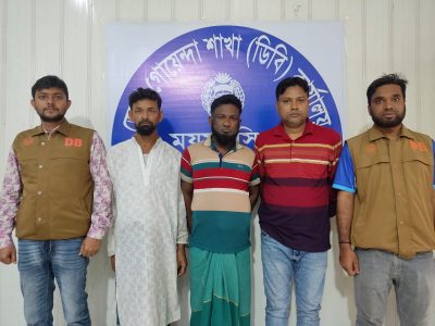 ময়মনসিংহে মহাসড়কে পরিবহনে চাঁদাবাজি চক্রের মূল হোতাসহ গ্রেফতার ৩