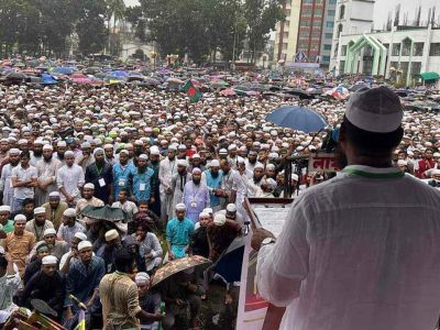 শেখ হাসিনার কর্মকাণ্ড ইসলামের বিরুদ্ধে- ময়মনসিংহে আল্লামা মামুনুল হক