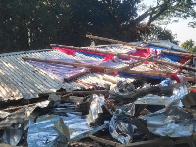 ত্রিশালে মাইজবান্ডারীর বাৎসরিক  মিলাদ মাহফিল ঘর ভাংচুর ও গেইটে অগ্নিসংযোগের ঘটনায় থানায় অভিযোগ
