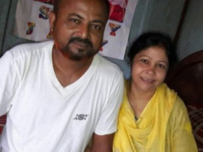 স্বামীর লাশ দেখে শোক সইতে না পেরে মারা গেলেন স্ত্রী
