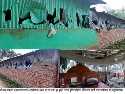 নান্দাইলে জমি সংক্রান্ত বিরোধের জের বাড়ি ঘরে হামলা ভাংচুর আহত ১