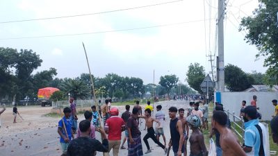 নান্দাইলে আধিপত্য বিস্তারকে কেন্দ্র করে দুই গ্রামবাসীর মধ্যে সংঘর্ষ আহত ২০