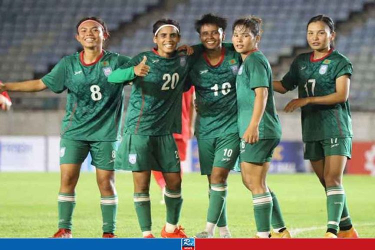 মিয়ানমারে বাহরাইনকে ৭-০ গোলে হারালো বাংলাদেশঃ  জোড়া গোল করে কলসিন্দুরের মেয়ে তহুরা  ও শামসুন্নাহার