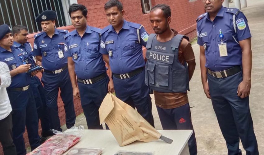 বটি দা দিয়ে প্রথমে ভাবীকে পরে ২শিশুকে কুপিয়ে হত্যা করে দেবর নজরুলঃ আলামত উদ্ধার