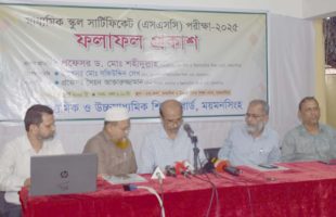 এসএসসির ফল প্রকাশ, ময়মনসিংহ শিক্ষাবোর্ডে পাশের হার ৫৮.২২ শতাংশ জিপিএ-৫ পেয়েছে ৬,৬৭৮ জন শিক্ষার্থী