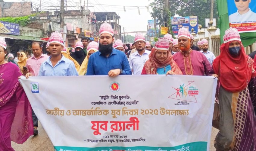 ফুলবাড়ীয়ায় জাতীয় ও আন্তর্জাতিক যুব দিবস উদযাপন