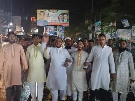 ভিপি নূরের ওপর হামলার প্রতিবাদে ঈশ্বরগঞ্জে বিক্ষোভ, জাপা অফিস ভাঙচুর