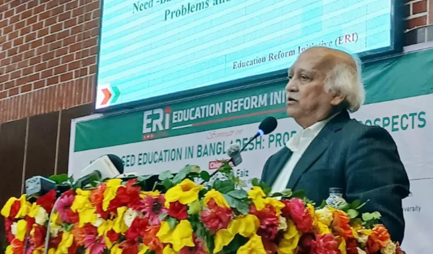 কর্মমুখী শিক্ষাই দেশের বিপুল তরুণ প্রজন্মকে জনসম্পদে রুপান্তর করতে পারে-অধ্যাপক ড. এসএসএ ফায়েজ