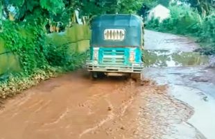 ত্রিশালে রাগামারা-নওপাড়া-হরিরামপুর-সাখুয়া সড়ক বেহাল, সংস্কারের দাবি এলাকাবাসীর