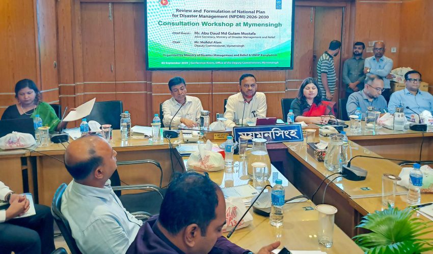 জাতীয় দুর্যোগ ব্যবস্থাপনা পরিকল্পনা প্রণয়ন সংক্রান্ত কর্মশালা অনুষ্ঠিত