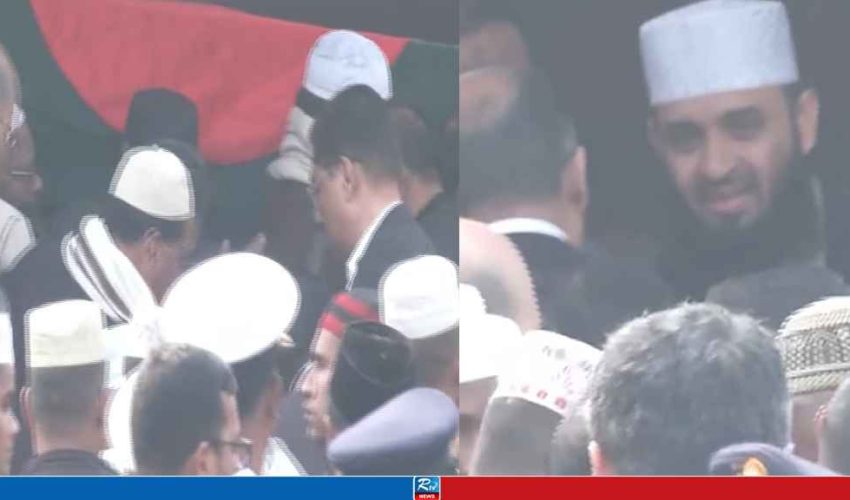বেগম খালেদা জিয়ার কফিন বহন করেছেন ইসলামী বক্তা আজহারীসহ বিশিষ্ট ৩জন আলেম