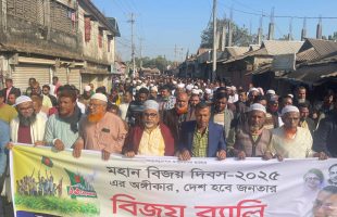 ধোবাউড়ায় বিজয় দিবসে  স্বাধীনতার বিরোধীদের কাছে স্বাধীনতা নিরাপদ নয় : এমরান সালেহ প্রিন্স