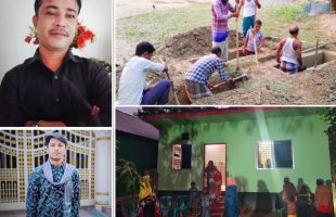 উত্তরায় আগুনে প্রাণ গেল ঈশ্বরগঞ্জের একই পরিবারের তিনজনের, বাবা-ছেলেসহ ৩ জনকে পাশাপাশি দাফন